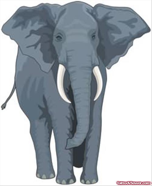 Big Elephant Tattoo Idea