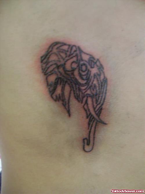 Elephant Head Tattoo