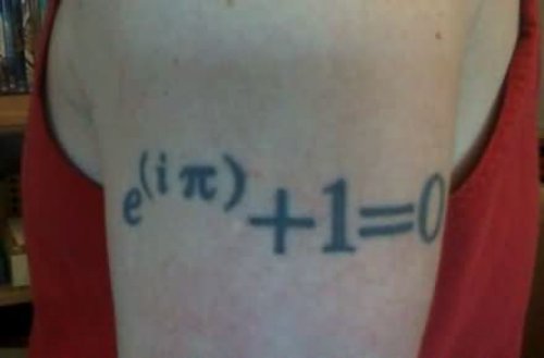 Right Bicep Equation Tattoo