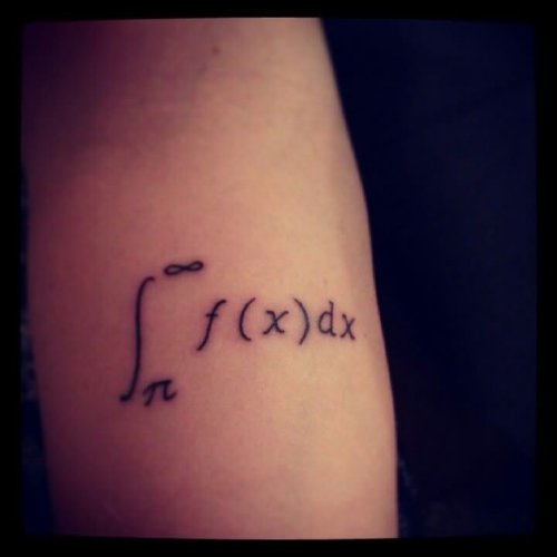 Equation Tattoo On Right Bicep