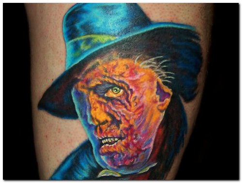 Color Evil Man Tattoo