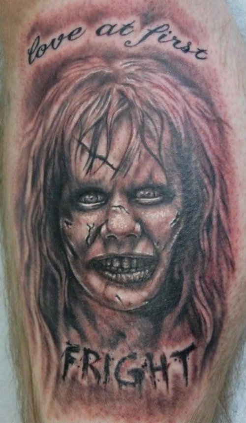 Love At First Fright Evil Tattoo