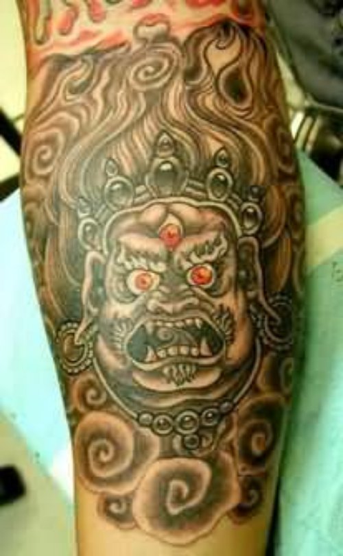 Asian Evil Tattoo
