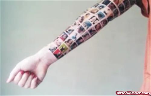 Awesome Colored Extreme Tattoo On Right Sleeve