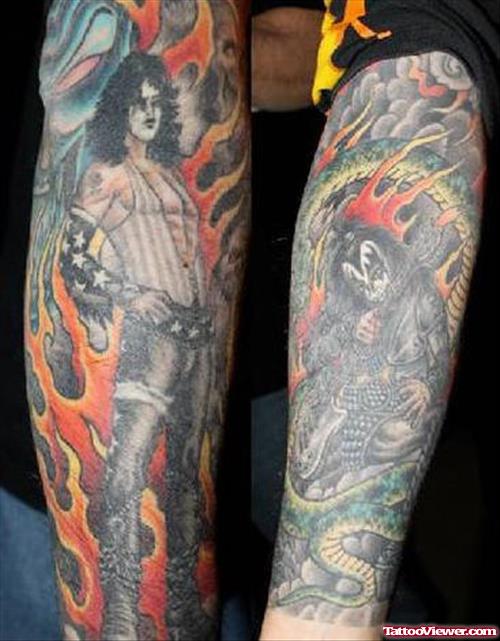 Flaming Devil Extreme Tattoo On Forearm
