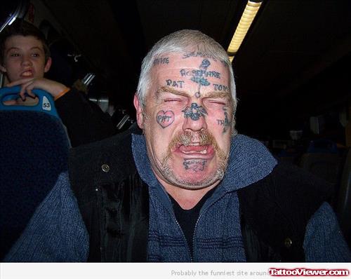 Man With Extreme Face Tattoos