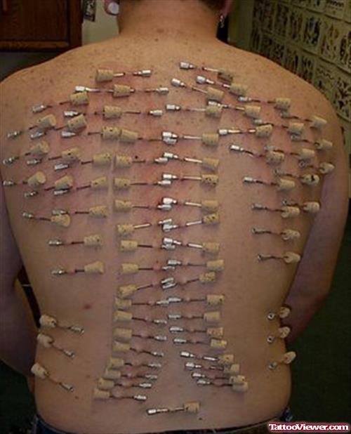 Extreme Piercing On Back