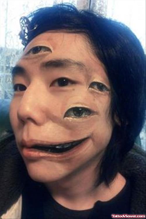 Extreme Eye Tattoos On Face