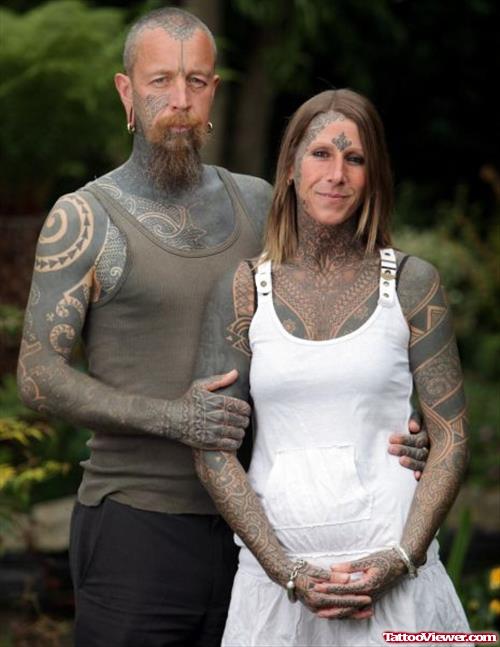 Extreme Body tattoo For Couple