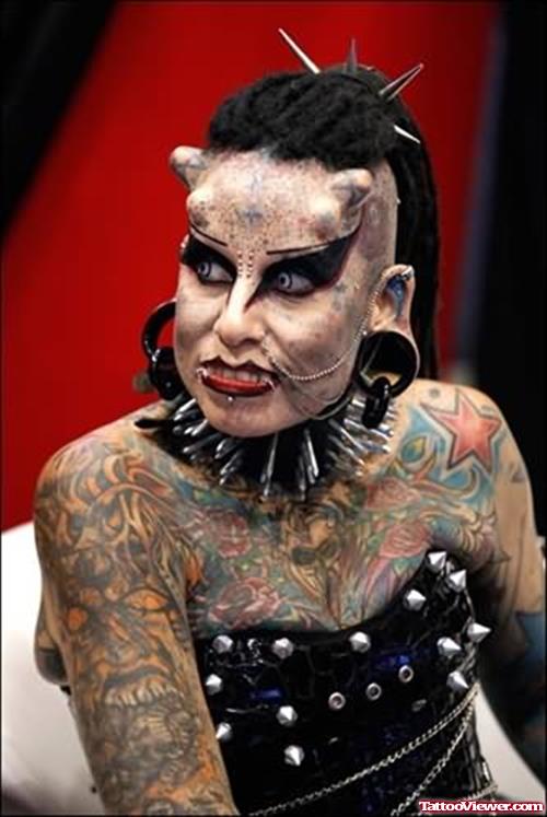 Extreme Tattoo And Piercing On Body