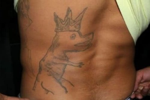 Extreme  Dog Crown Tattoo