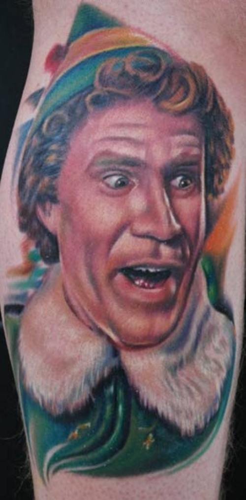 Colored Extreme Portrait Tattoo