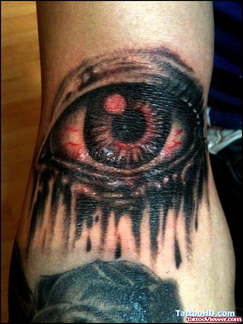 Dark Ink Eye Tattoo