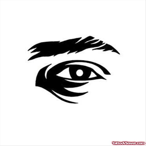 Tribal Eye Tattoo Design