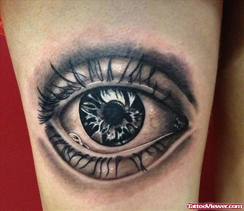 3D Effect Eye Tattoo