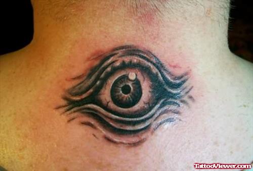 Eye Tattoo Design On Back