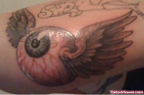 Wings Eyeball Tattoo