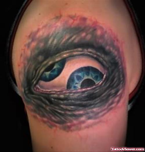 Shoulder Eye Tattoo