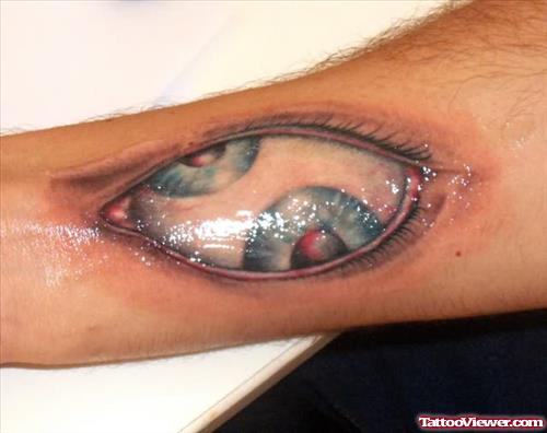 Double Eye Tattoo On Arm
