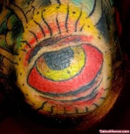 Colorful Eye Tattoo