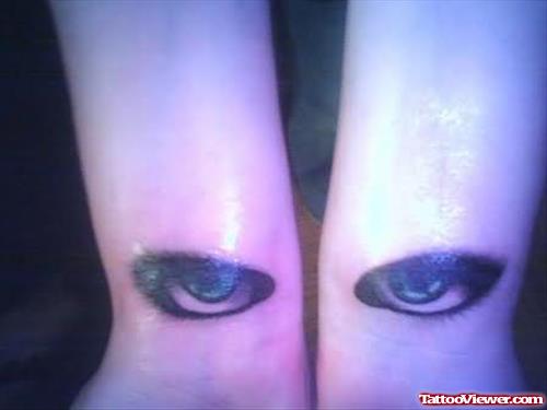 Awesome Eye Tattoo On Wrists