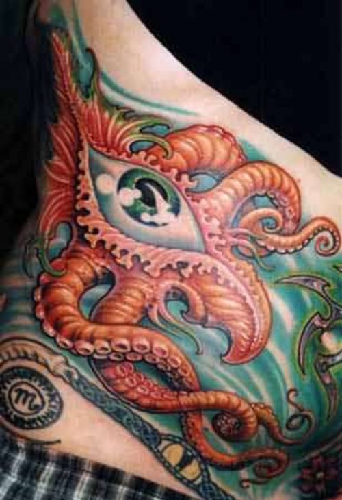 Tentacle Eye Tattoo