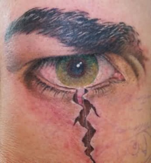Angry Eye Tattoo