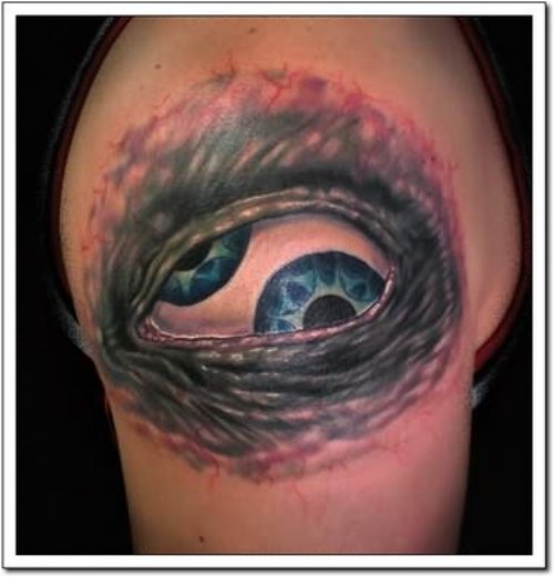 Double Eyeball Tattoo