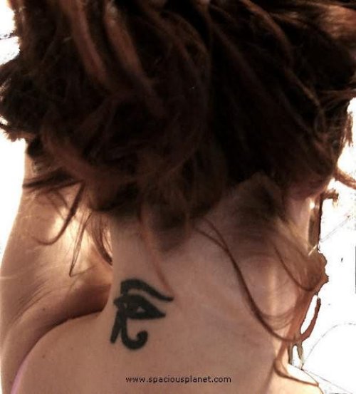 Horus Eye Tattoo On Back