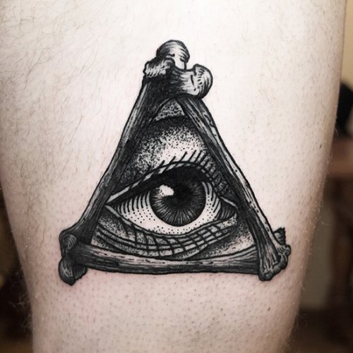 Triangle Eye Tattoo