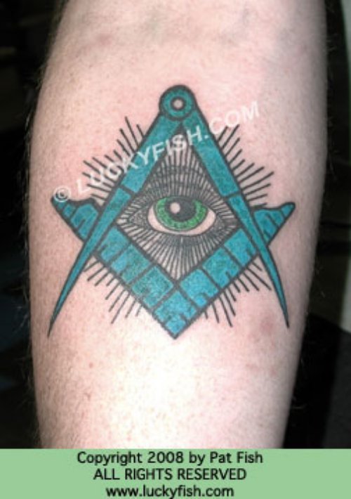 Geometric Eye Tattoo
