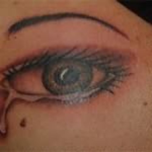 Weeping Eye Tattoo On Body