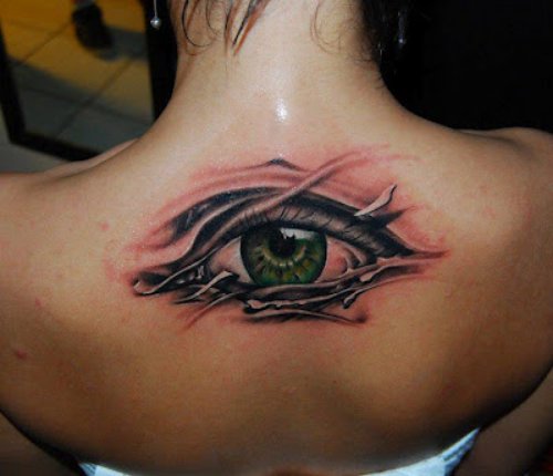 Beautiful 3D Eye Tattoo Design