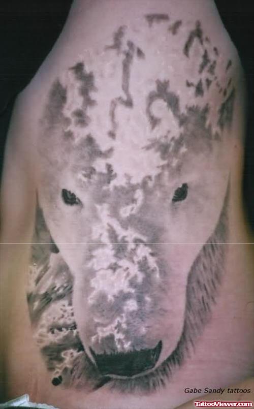 Polar Bear Face Tattoo