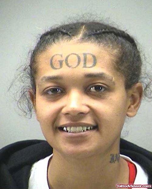 God Face Tattoo For Girls