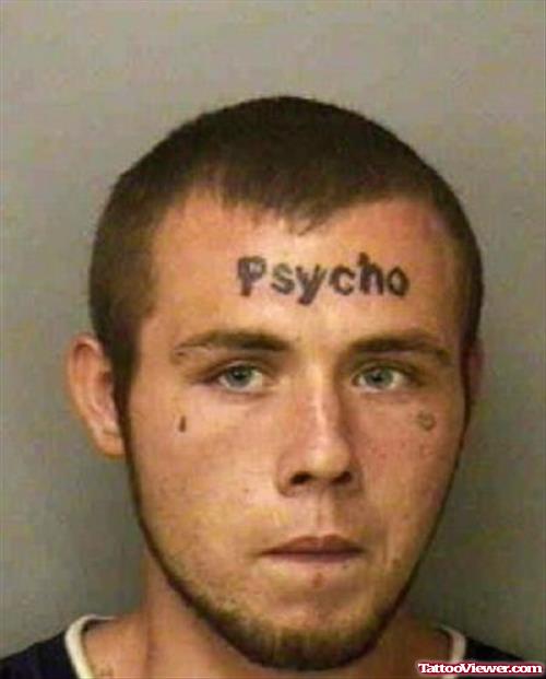 Psycho Face Tattoo For Men