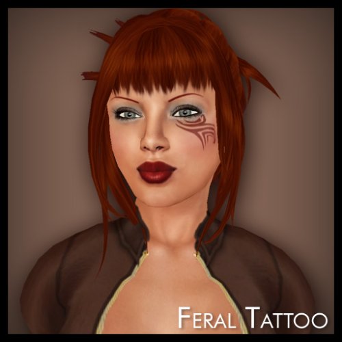 Tribal Face Tattoo Design For Women