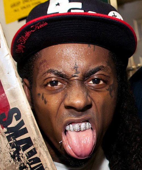 Celebrity Lil Wayne Face Tattoo