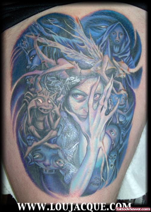 Gotic Fairies Tattoos
