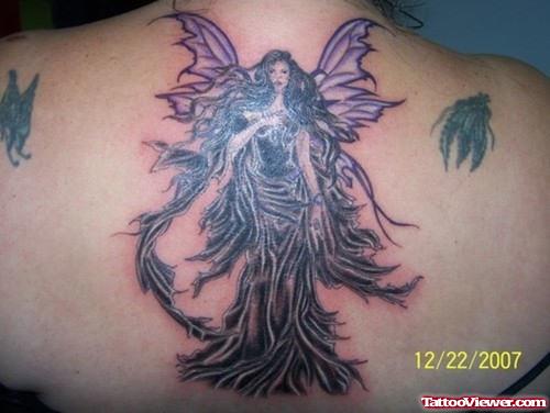 Back Body Fairy Tattoo For Girls