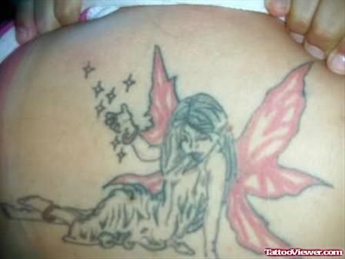 A Fairy Tattoo On Back