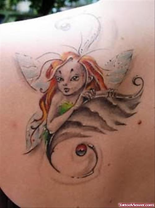 Cute Fairy Tattoo Shoulder