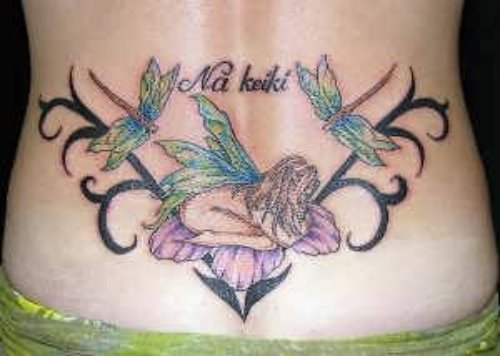 Lower Back Fairy Tattoos