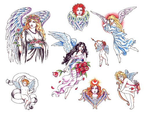 Amazing Colored Fairies Tattoos Designs
