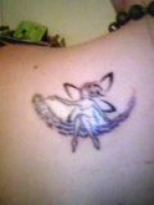 Back Shoulder Fairy Tattoo