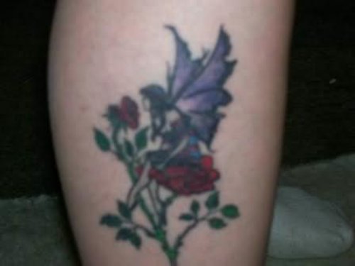 A Fairy & Flower Tattoo