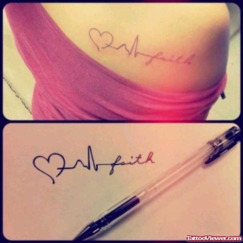 Heartbeat Faith Tattoo