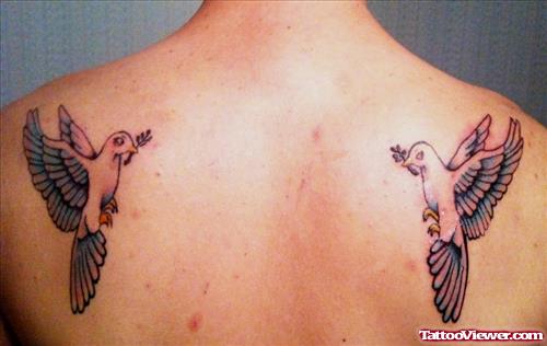 Faith Dove Tattoos On Back