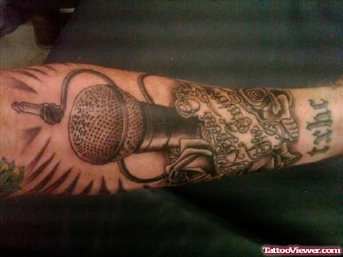 Faith Tattoo On Full Arm