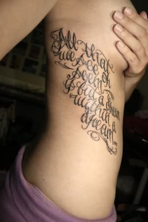 Ribs Faith Tattoo